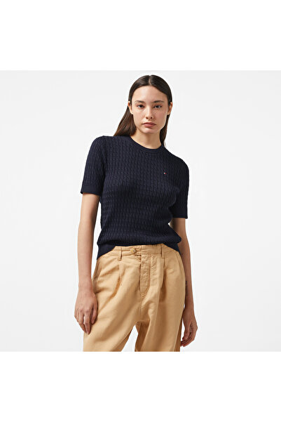 Tommy Hilfiger Kadın Mavi Kazak