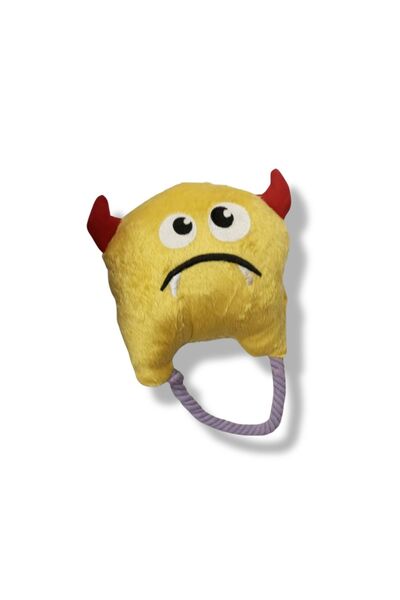 WOWMOMKIDS لعبة الحيوانات الأليفة على شكل وحش محشو بخيط أصفر
