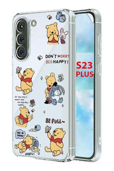 3GEN CASE Samsung Galaxy S23 Plus Uyumlu Lüx Desenli Şeffaf Silikon Kılıf