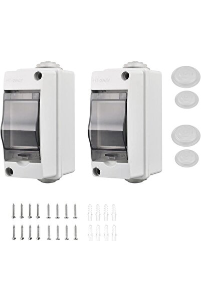 EYPINS 2 Τεμάχια Εξωτερικό Κιβώτιο Διανομής, IP65, Αδιάβροχο, 3 Θέσεων