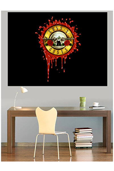 Mushen Studio Guns N Roses Revolver Rose Logo Slika na platnu Rock Zidni Deko...