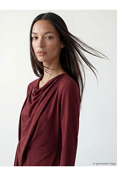 LC Waikiki Flowing Neckline Gathered Blouse