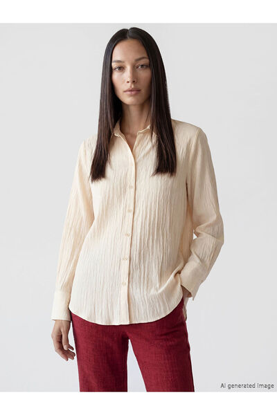LC Waikiki Nevavm Textured Women's Shirt with a Difference