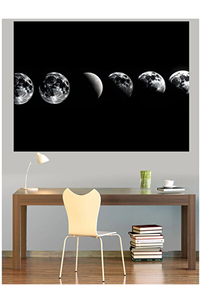 Mushen Studio Fazele Lunii Tablou pe pânză Decor de perete minimalist Operă d...