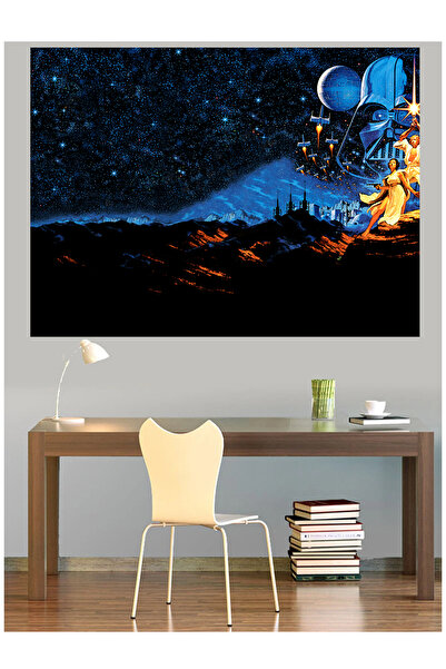 Mushen Studio Star Wars Darth Vader Death Star Epic Collage Canvas Painting W...