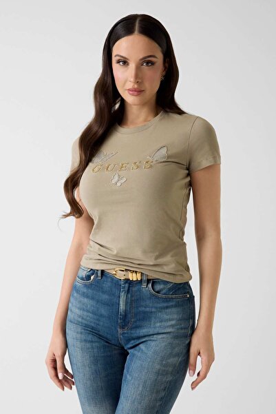 Guess Rhinestones Logo T-shirt