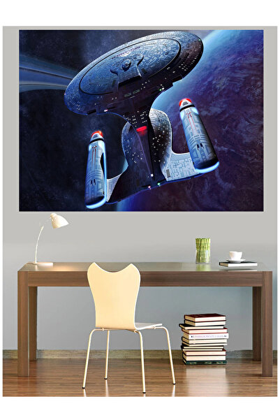 Mushen Studio Star Trek Enterprise Διαστημόπλοιο Πίνακας σε καμβά Τέχνης επισ...