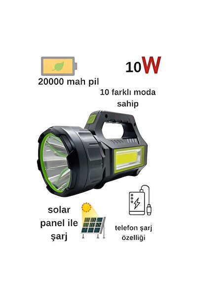 tagon Gold Kama Solar Uzun Menzilli Solar Panelli Powerbank Usb Çıkış S.o.s l...