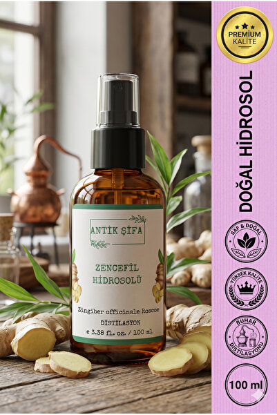 Antik Şifa Zencefil Hidrosolü 100 ml- %100 Saf Zencefil Suyu