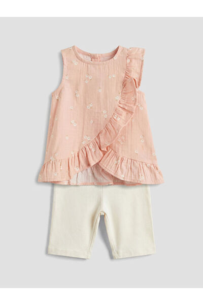 LC Waikiki Sparkling Choices Floral Flounce Baby Girl Shorts Set from Shining...