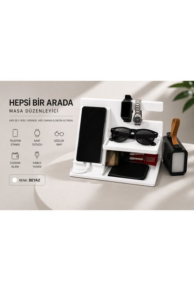 farist Çok Amaçlı telefon tutuculu Masaüstü Organizer Ofis-Ev-Okul 25*18cm