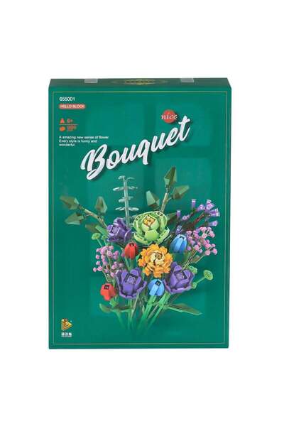 WOWMOMKIDS P655001 Panlos Flower Bouquet 999 Piece Block Set-Vagon Life