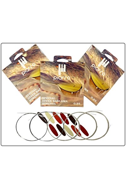 Piarro 0.25 Professional Divan Saz Wire Set (3 Pack)
