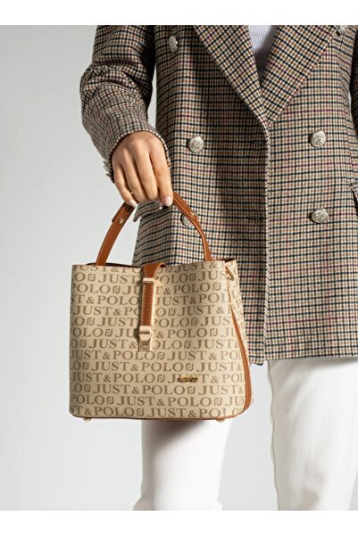 POLO BAG Γνήσιο γυναικείο μπλουζάκι Just Polo με στάμπα και Τσάντα ώμου