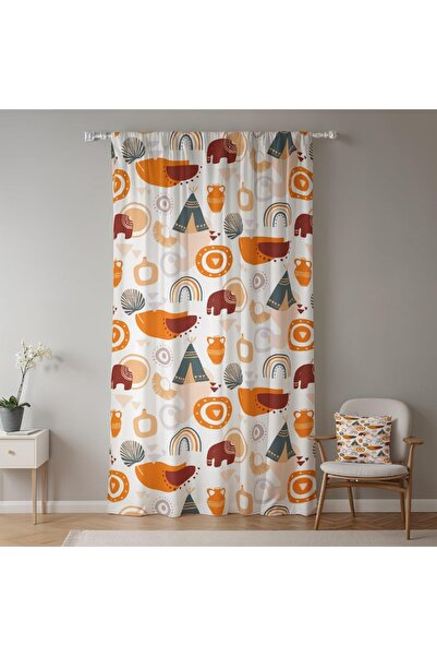 ggaimwf Κουρτίνες Βρεφικού Δωματίου Μποέμ, Ελέφαντας, Ουράνιο Τόξο, Μοντέρνο ...