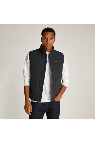 Calvin Klein Technical Non Quilt Vest Erkek Siyah Yelek