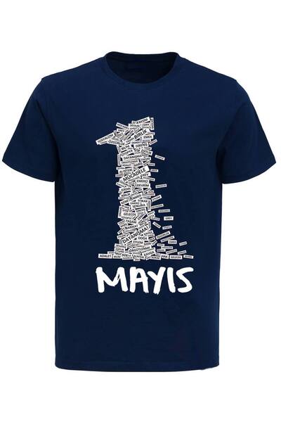 Efendioğlu Design Velika pamučna majica sa štampanjem za Prvi maj, Dan rada i...