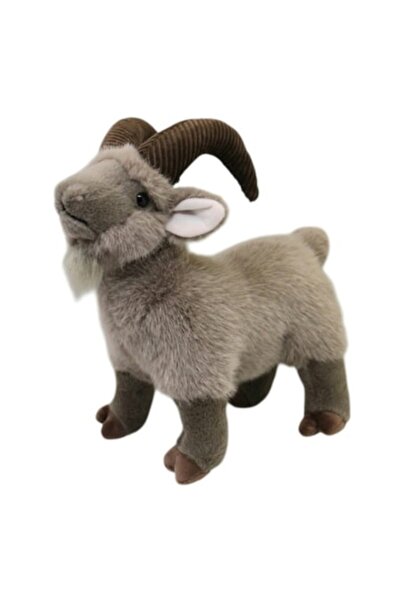 MASHASHOP Jucărie de pluș Capră de munte, Gri, 27 cm