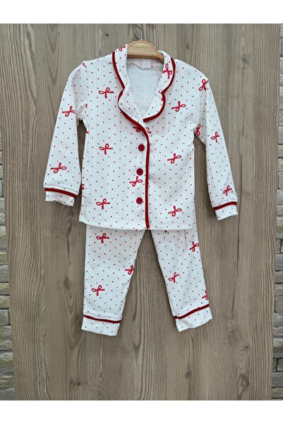 BEFS STORE Set de pijamale pentru fete, din bumbac, cu model imprimat și bord...