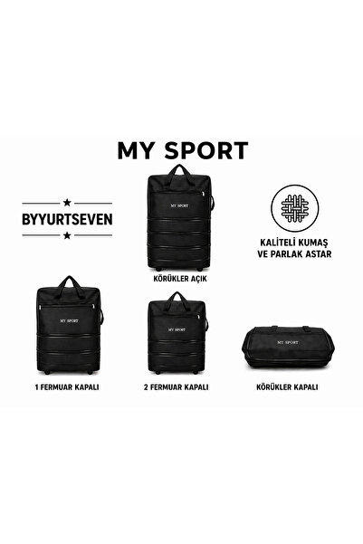 Sport TEKERLEKLİ VALİZ ÇANTA KÖRÜKLÜ UYGUN KABİN BOY ORTA BOY BÜYÜK BOY ÇOK A...