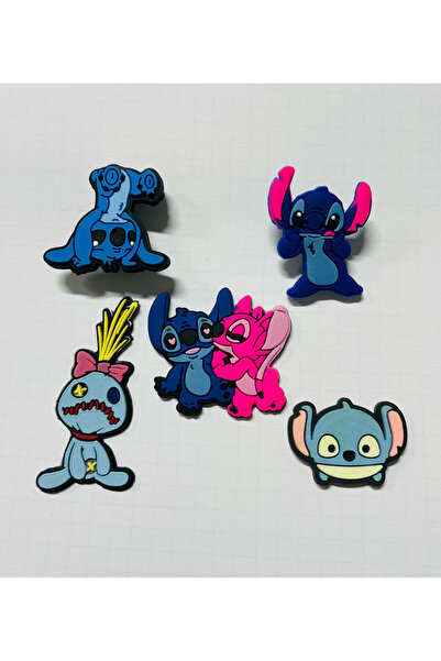 atölye karnaval Stitch Jibbitz Charm Terlik Süsü 5ad