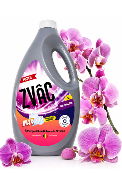 OEM ZVAC MAX Υγρό απορρυπαντικό γενικής χρήσης 5L, 125 πλύσεις, άρωμα ορχιδέα...