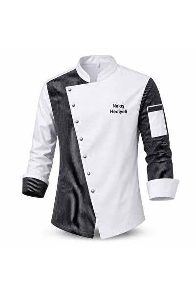 Mekaizen Chef Ceketi – Aşçı Üniforması, Aşçı Gömleği Aşçı Forması Asimetrik T...