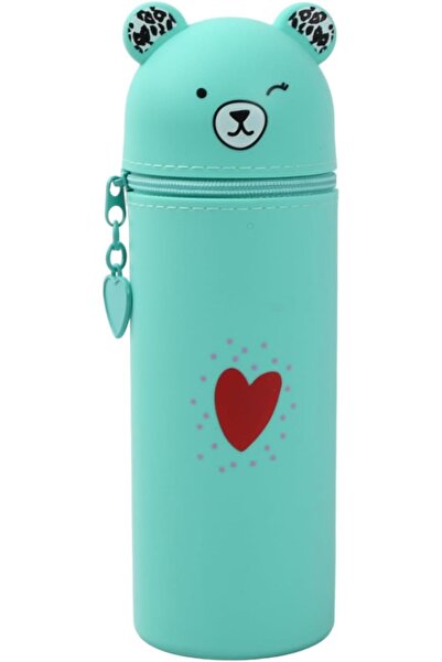 Other 2 σε 1 Θήκη Στυλό από Μαλακή Σιλικόνη με Βάση Στήριξης, Σχέδιο Αρκουδάκι