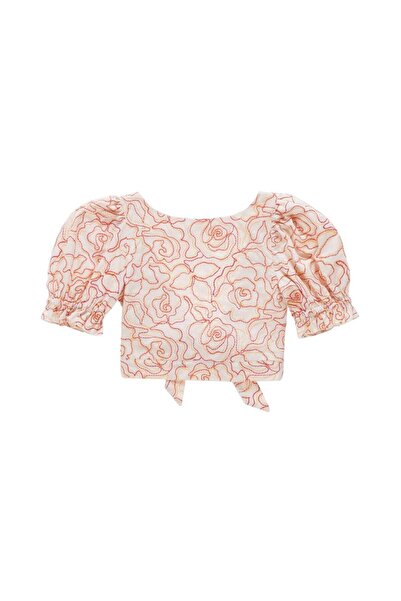 PETIT-ATELlER Blouse Open Back Embroidered Azalea High-Quality Fun Kids Every...