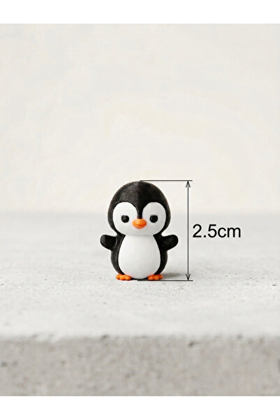 Şirin 2.5 CM Minik Buzul Dostu: Sevimli 3D Penguen Figürü Sevgiliye, arkadaşa...