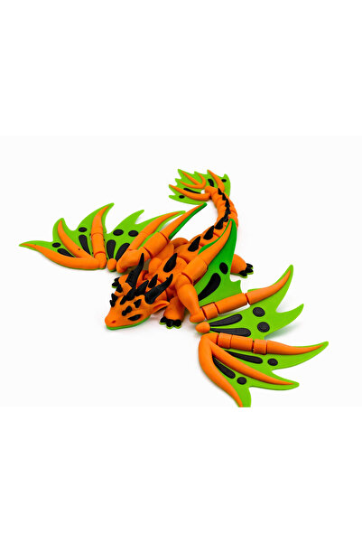 Yapı3D 🐉 Ejderha Figür Anahtarlık – Renk Seçenekli Esnek Oyuncak Figür Anaht...