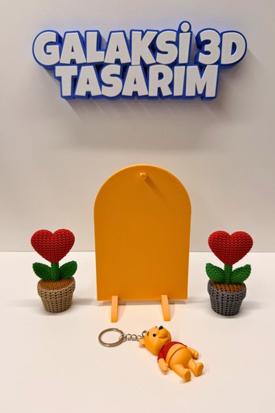 Galaksi 3D Winnie the Pooh Character Figure Keychain - Special Design Cute Teddy Bear Bag Accessory Gift 🍯