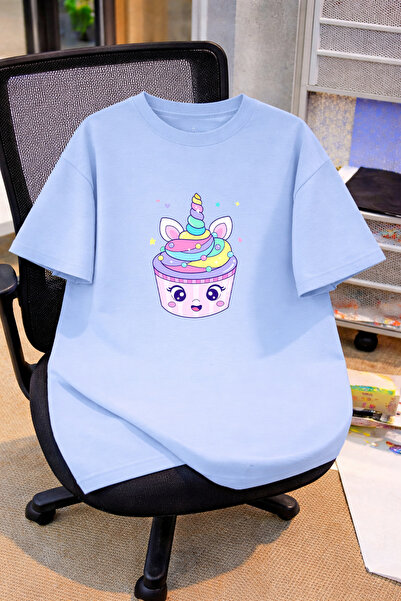 LORVEX Υπερμεγέθη παιδικό εφηβικό μπλουζάκι 100% βαμβακερό με στάμπα, άνετη ε...