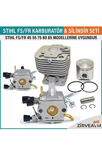 Zirve STHL FR FS 450 480 SLINDIR PISTON KARBURATÖR SETİ