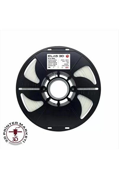 ELAS3D ELAS İNCİ BEYAZ PLA PRO FİLAMENT 1.75MM 1KG