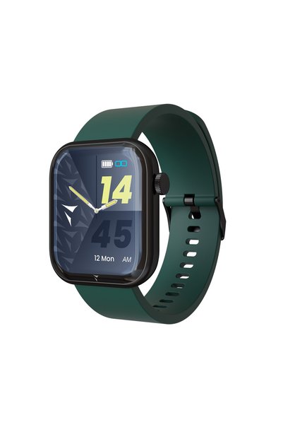 Techmade Smartwatch Glam negru cu portofel verde, AMOLED 1,75”