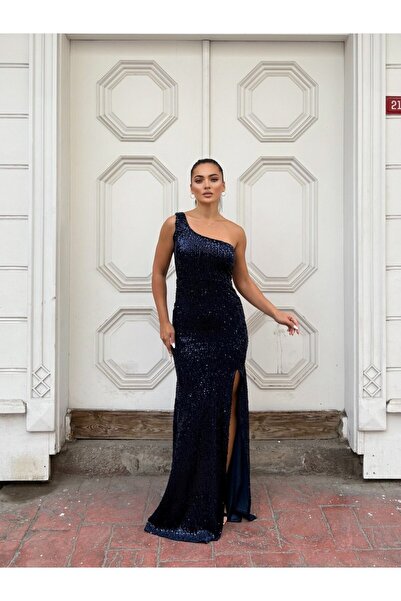 WoolnClyde Γυναικείο βραδινό φόρεμα μάξι με παγιέτες, λευκό βελούδινο ύφασμα,...