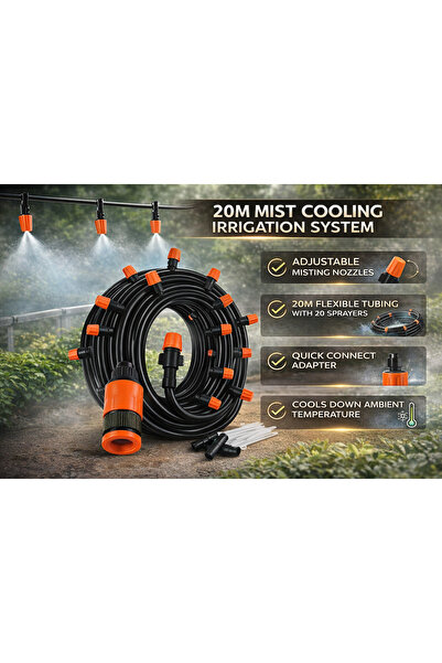 Glow Goods Ιδανικό Σύστημα Άρδευσης για Γκαζόν/Κήπο/Βεράντα, Πλαστικό, Υδάτιν...