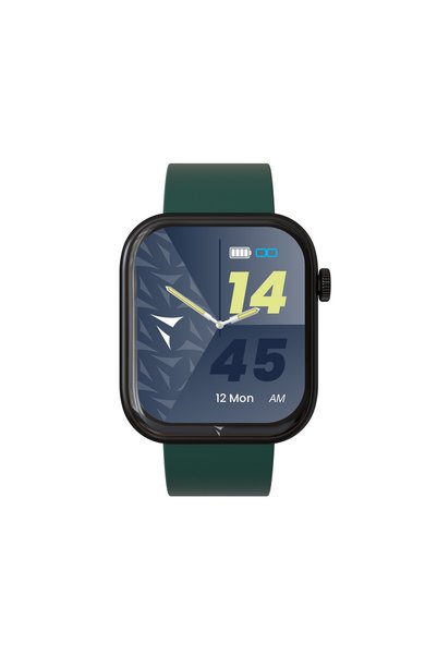 Techmade Smartwatch Glam negru cu portofel verde, AMOLED 1,75”