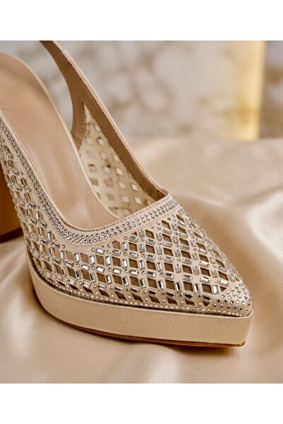 Wesby Κομψά βραδινά παπούτσια με τακούνι πλατφόρμας - FELİSYABUTİK
