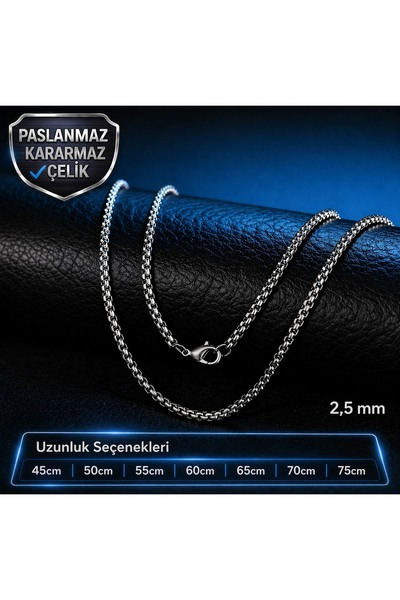 voyageaccessory With Different Size Options / 2.5 mm Non Tarnish Stainless St...