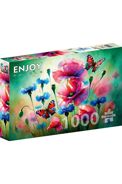 Enjoy Puzzle 1000 de piese Puzzle Enjoy - Grădina cu fluturi (Enjoy-2301)