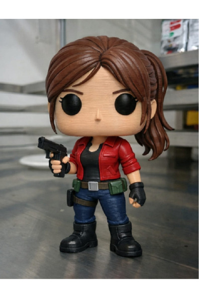 FreshWolf #1354 3D Baskı Resident Evil Claire Redfield Mini Pop Figür