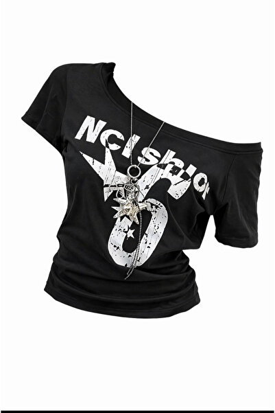 npLStore Λεπτομέρεια γιακά με καγιάκ με ώμους All Star No 6 εμπριμέ 100% βαμβ...