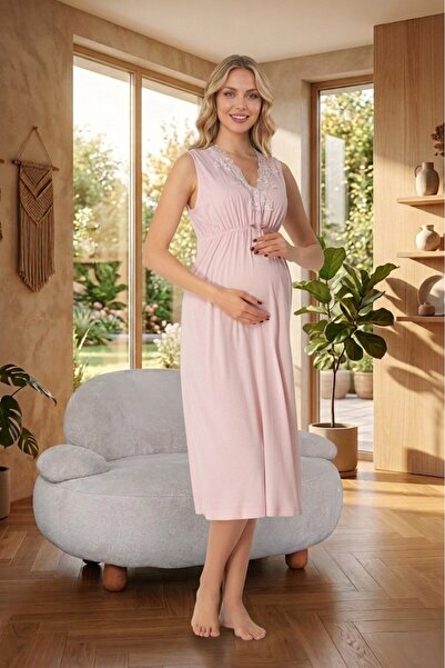 Lohussa Νέα σεζόν Γυναικείο ροζ φαρδύ λουράκι με δαντέλα με λεπτομέρειες Καλο...