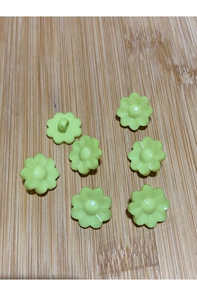 Lorin hobi Bottom-Mounted Flower-Shaped Plastic Baby Button 15 mm 10 Pieces G...