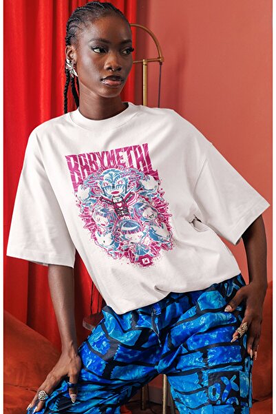 SEVBANO Babymetal Rock Metal Music Band Pre-Printed Unisex Oversize T-Shirt