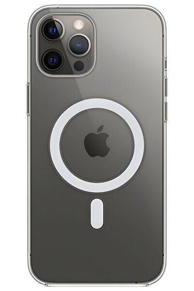 WANNACASE Iphone 14 Pro Max Magsafe Destekli Kablosuz Şarj Uyumlu Şeffaf Sili...