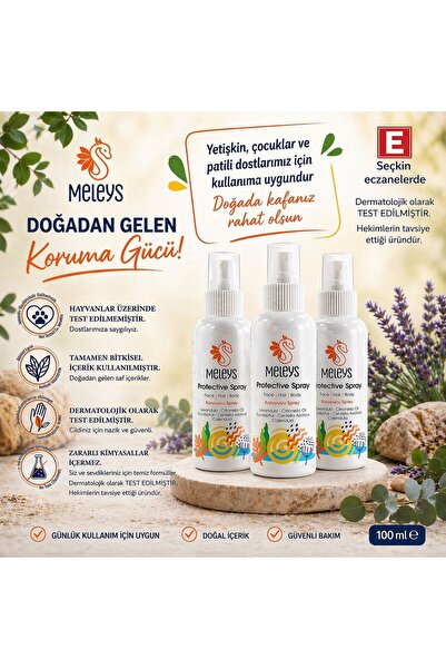 MELEYS PROTECTİVE SPRAY BİT BE AKAR ÖNLEYİCİ 3 AL 2 ÖDE