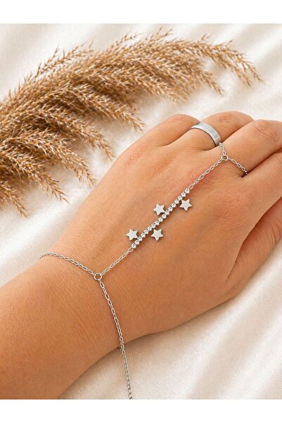 stainless steell Star Figured Zircon Stone Steel Shahmeran